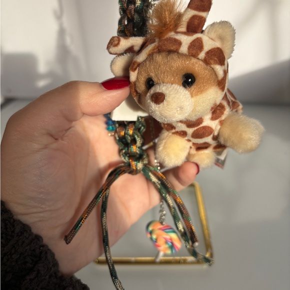 Miu Miu Style Handmade Keyfob with Gund Plush and Paracord Jane Birkinfy candy 🍭 - Picture 8 of 8